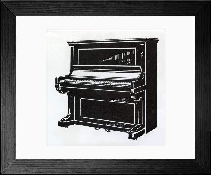 Framed Print : Piano Date: late 19th century Framed Print : Piano Date: late 19th century