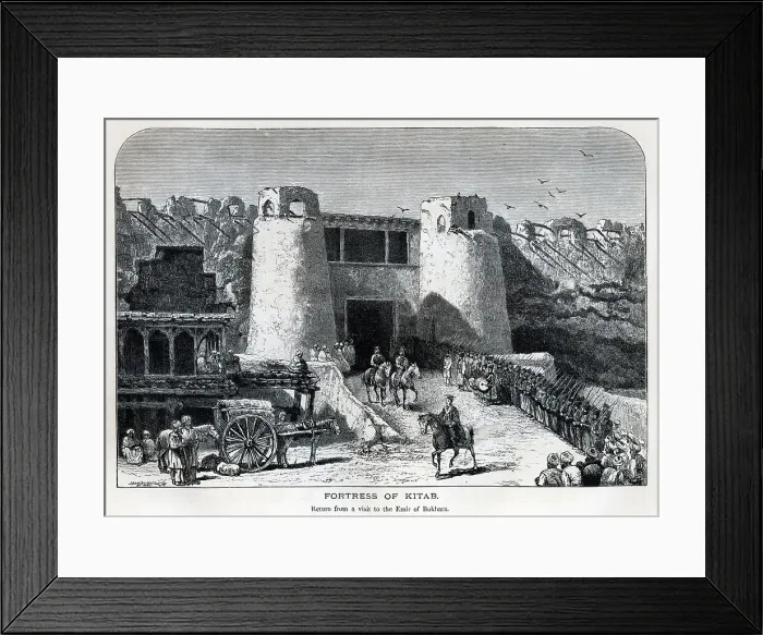 Framed Print : The Fortress of Kitab, Shahr-I-Sabz, Uzbekistan