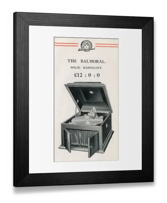 Framed Print : Beltona Balmoral table-top Gramophone Framed Print : Beltona Balmoral table-top Gramophone