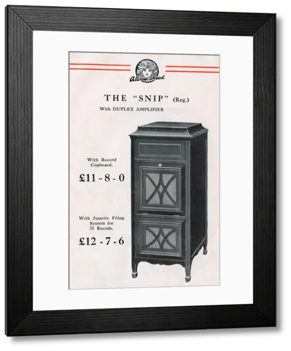 Framed Print : Beltona Gramophones catalogue Framed Print : Beltona Gramophones catalogue