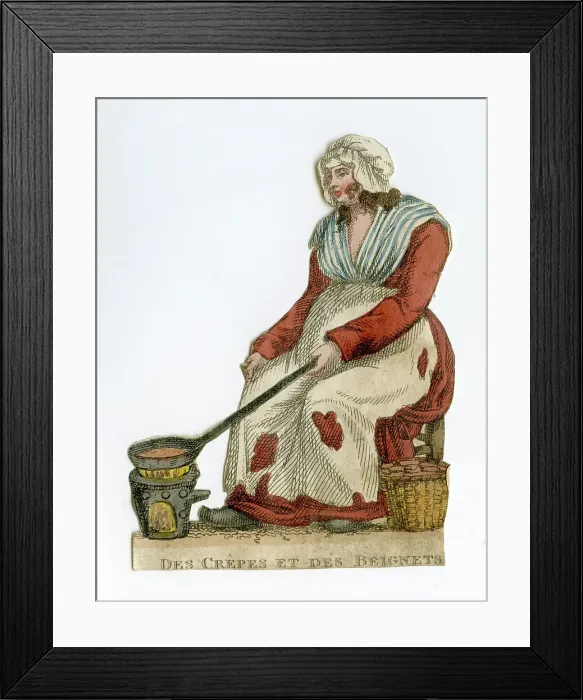Framed Print : Des Chepes et des Beignets, Pancakes and Fritters Seller Framed Print : Des Chepes et des Beignets, Pancakes and Fritters Seller