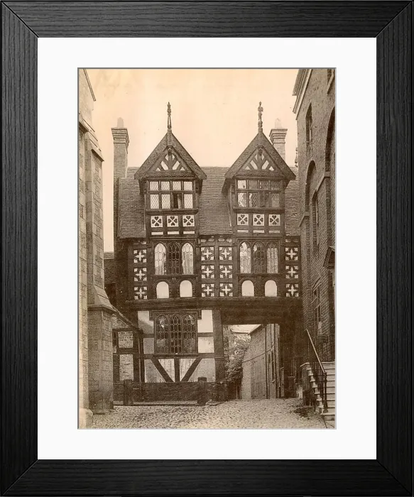 Framed Print : Gateway to Council House, Shrewsbury - photograph Framed Print : Gateway to Council House, Shrewsbury - photograph