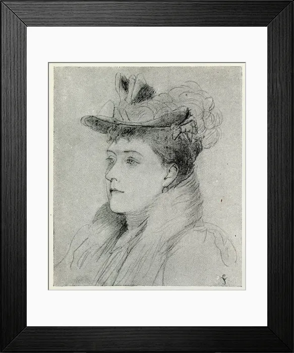 Framed Print : H.R.H. Princess Henry of Battenberg, drawn by Lady Granby Framed Print : H.R.H. Princess Henry of Battenberg, drawn by Lady Granby