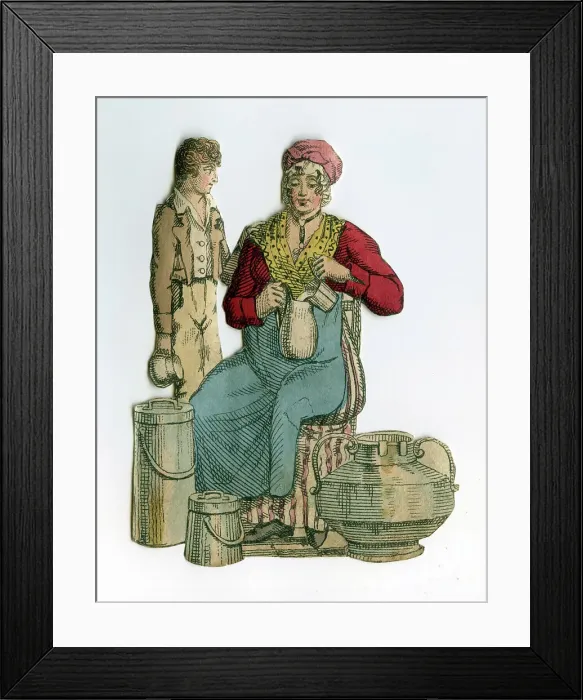 Framed Print : Laitiere, Milk Woman Framed Print : Laitiere, Milk Woman