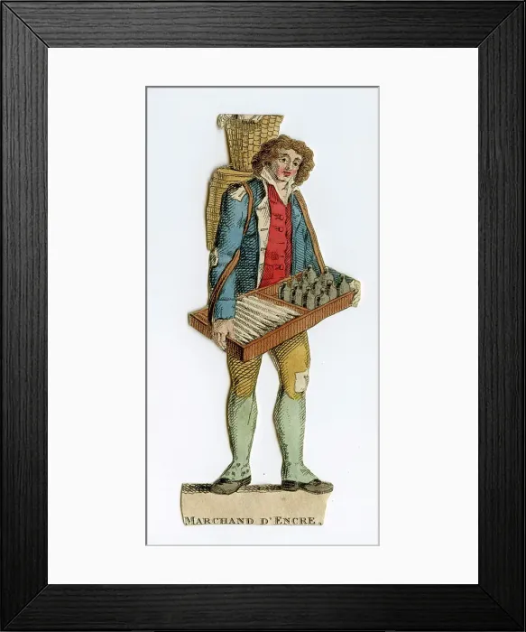 Framed Print : Marchand d'Encre, Ink Seller Framed Print : Marchand d'Encre, Ink Seller