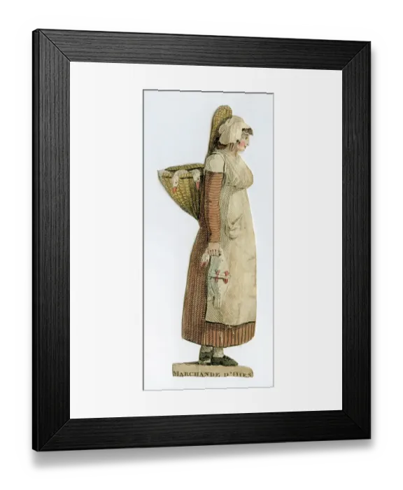Framed Print : Marchande d'Oies, Geese Merchant Framed Print : Marchande d'Oies, Geese Merchant