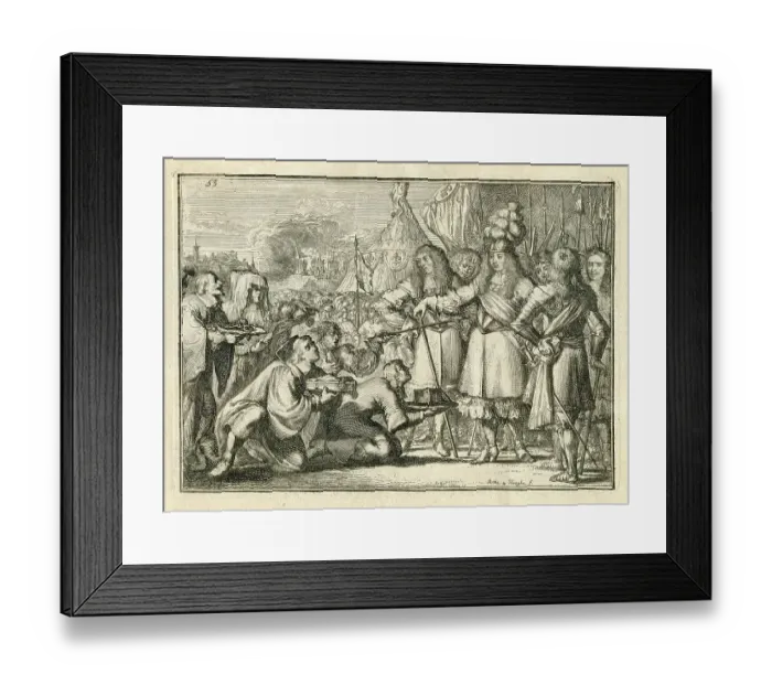 Framed Print : Surrender of a town in Flanders, Louis XIV, Conde, Turenne Framed Print : Surrender of a town in Flanders, Louis XIV, Conde, Turenne