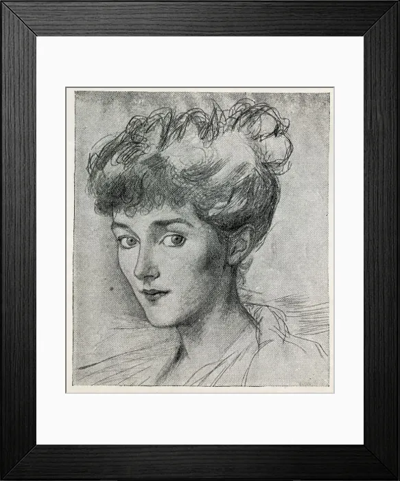 Framed Print : The Countess of Westmoreland, drawn by Lady Granby - p.245 Framed Print : The Countess of Westmoreland, drawn by Lady Granby - p.245