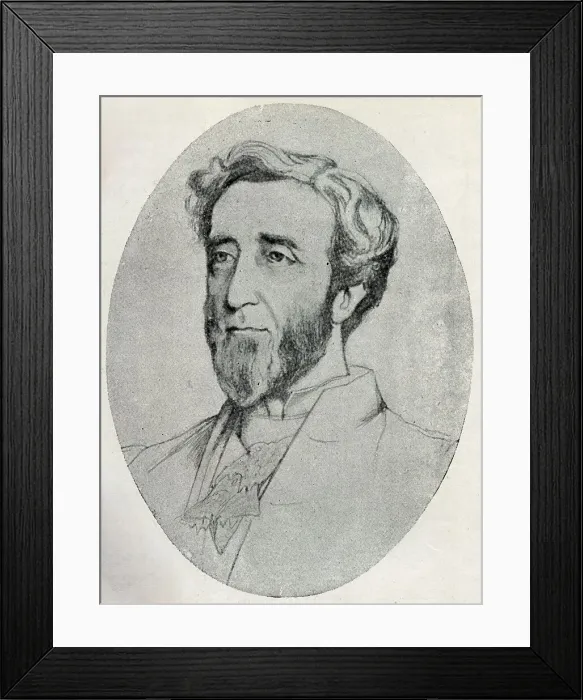 Framed Print : The Right Hon. Viscount Peel, drawn by Lady Granby - p.242 Framed Print : The Right Hon. Viscount Peel, drawn by Lady Granby - p.242