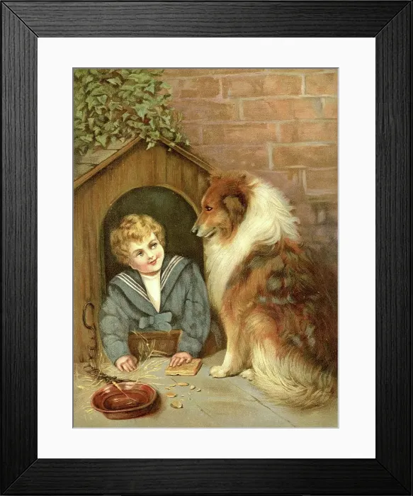 Framed Print : Turned Out, or In the Dog House Framed Print : Turned Out, or In the Dog House