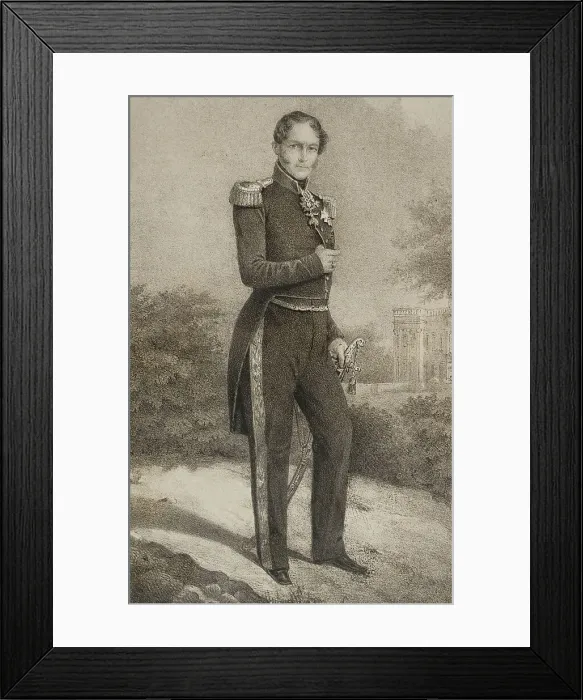 Framed Print : Leopold I of Belgium (1790-1865). First king of Framed Print : Leopold I of Belgium (1790-1865). First king of