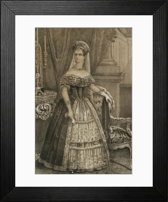 Framed Print : Charlotte of Prussia (1798-1860). Empress consort Framed Print : Charlotte of Prussia (1798-1860). Empress consort