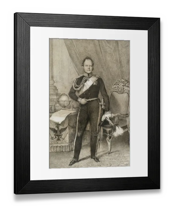Framed Print : Frederick William IV (1795-1861). King of Prussia Framed Print : Frederick William IV (1795-1861). King of Prussia