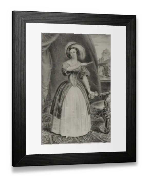 Framed Print : Elisabeth Ludovika of Bavaria (1801-1873). Queen Framed Print : Elisabeth Ludovika of Bavaria (1801-1873). Queen