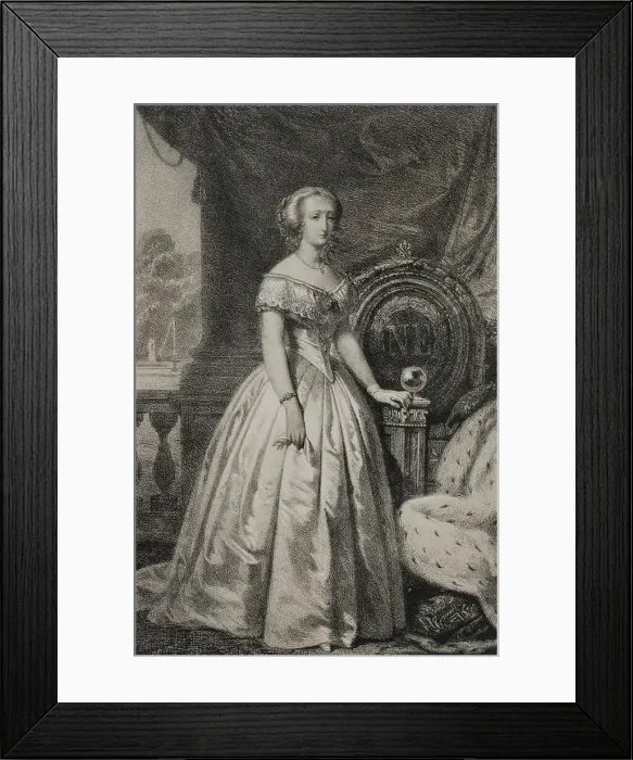 Framed Print : Eugenie de Montijo (1826-1920). Spanish aristocrat Framed Print : Eugenie de Montijo (1826-1920). Spanish aristocrat