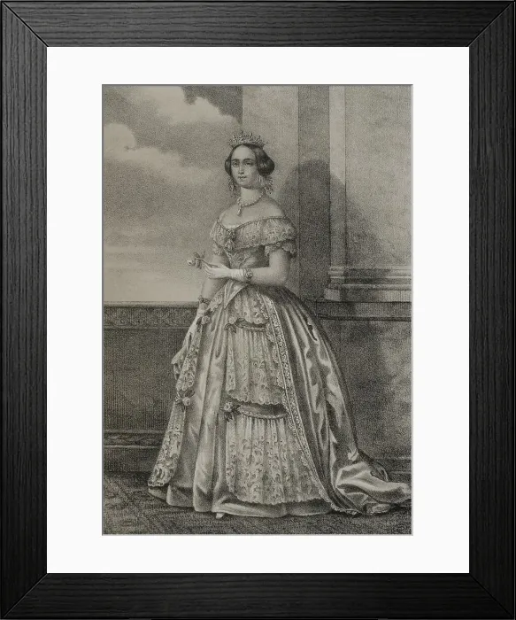 Framed Print : Josephine of Leuchtenberg (1807-1876). Queen consort Framed Print : Josephine of Leuchtenberg (1807-1876). Queen consort