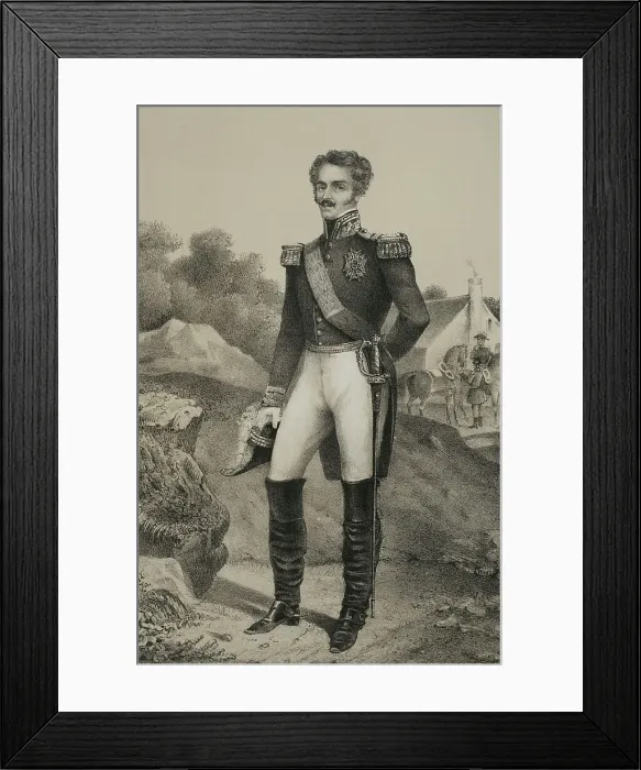 Framed Print : Oscar I of Sweden (1799-1859). King of Sweden Framed Print : Oscar I of Sweden (1799-1859). King of Sweden