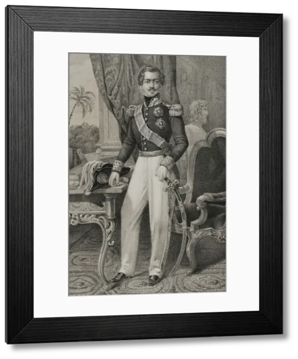 Framed Print : Otto of Greece (1815-1867). King of Greece (1832-1862) Framed Print : Otto of Greece (1815-1867). King of Greece (1832-1862)