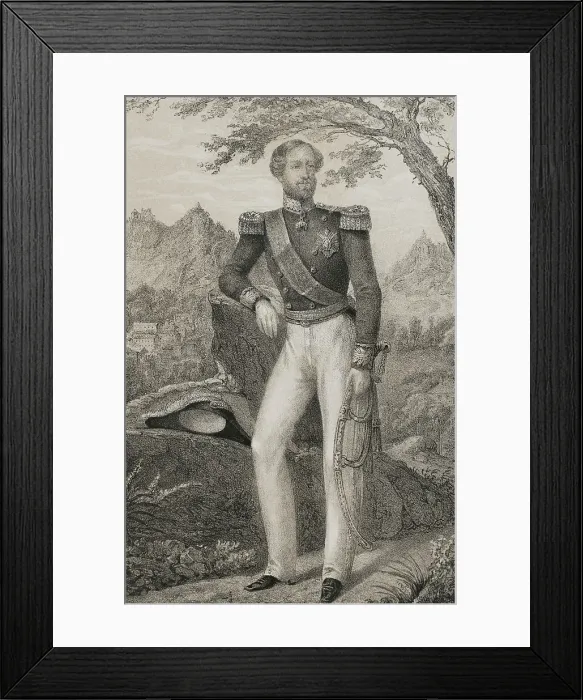 Framed Print : Ferdinand II of Portugal (1816-1885). King of Framed Print : Ferdinand II of Portugal (1816-1885). King of