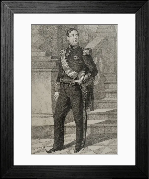 Framed Print : Ferdinand II of the Two Sicilies (1810-1859) Framed Print : Ferdinand II of the Two Sicilies (1810-1859)