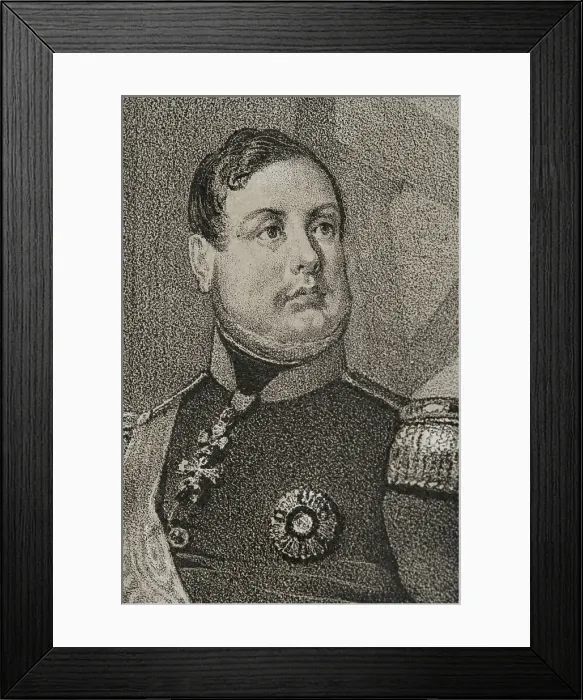 Framed Print : Ferdinand II of the Two Sicilies (1810-1859) Framed Print : Ferdinand II of the Two Sicilies (1810-1859)