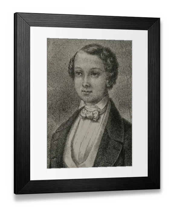 Framed Print : Pedro V of Portugal (1837-1861). King of Portugal