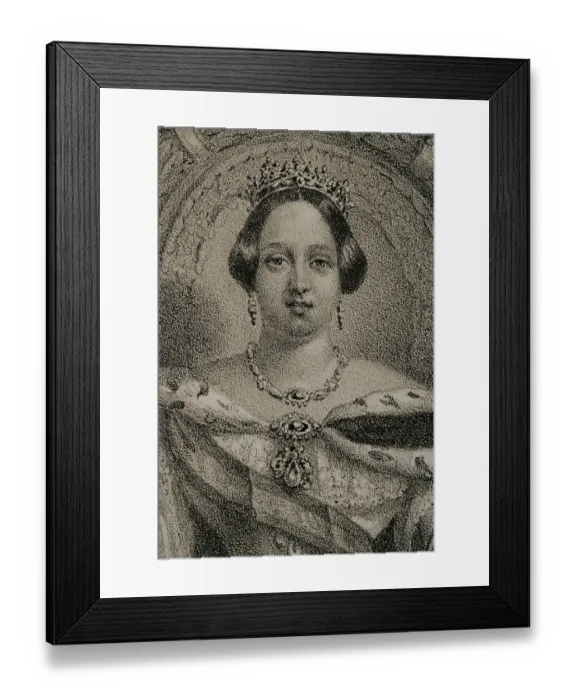 Framed Print : Maria II of Portugal (1819-1853). Queen of Portugal Framed Print : Maria II of Portugal (1819-1853). Queen of Portugal