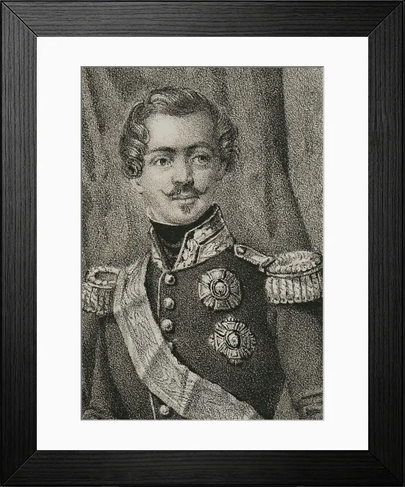 Framed Print : Otto of Greece (1815-1867). King of Greece (1832-1862) Framed Print : Otto of Greece (1815-1867). King of Greece (1832-1862)