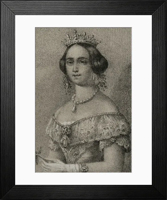 Framed Print : Josephine of Leuchtenberg (1807-1876). Queen consort Framed Print : Josephine of Leuchtenberg (1807-1876). Queen consort