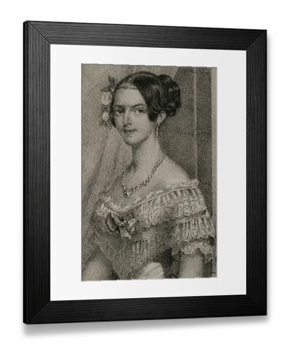 Framed Print : Adelaide of Austria (1822-1855). Queen consort Framed Print : Adelaide of Austria (1822-1855). Queen consort