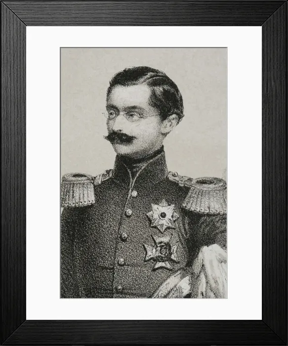 Framed Print : Adolphe (1817-1905). Duke of Nassau (1839-1866) Framed Print : Adolphe (1817-1905). Duke of Nassau (1839-1866)