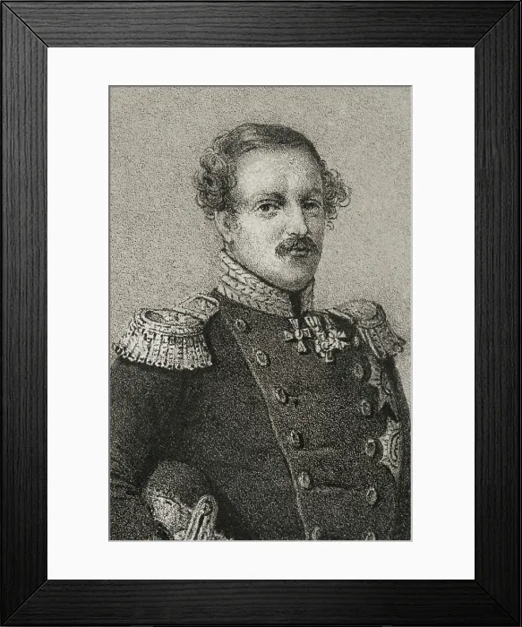 Framed Print : Frederick VII of Denmark (1808-1863). King of Framed Print : Frederick VII of Denmark (1808-1863). King of