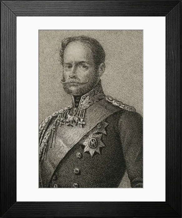 Framed Print : Frederick of Prussia (1794-1863). Prussian prince Framed Print : Frederick of Prussia (1794-1863). Prussian prince