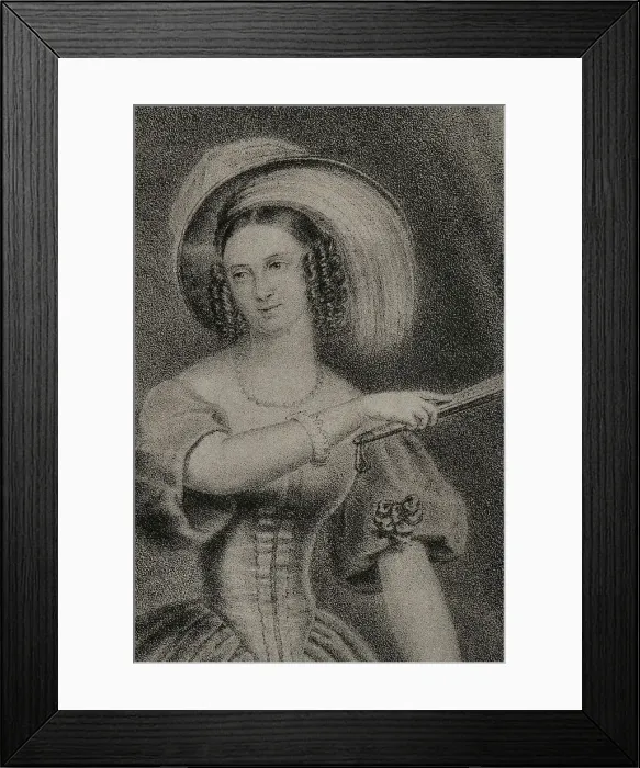 Framed Print : Elisabeth Ludovika of Bavaria (1801-1873). Queen Framed Print : Elisabeth Ludovika of Bavaria (1801-1873). Queen