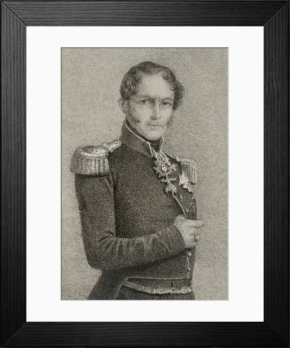 Framed Print : Leopold I of Belgium (1790-1865). First king of Framed Print : Leopold I of Belgium (1790-1865). First king of