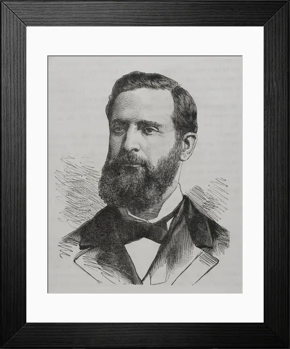 Framed Print : Henry Abbott (1834-1876). British merchant. German Framed Print : Henry Abbott (1834-1876). British merchant. German