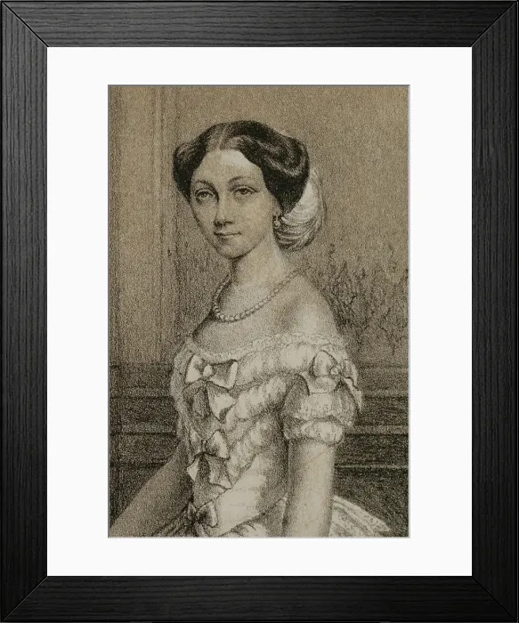 Framed Print : Marie of Saxe-Altenburg (1818-1907). Queen consort Framed Print : Marie of Saxe-Altenburg (1818-1907). Queen consort