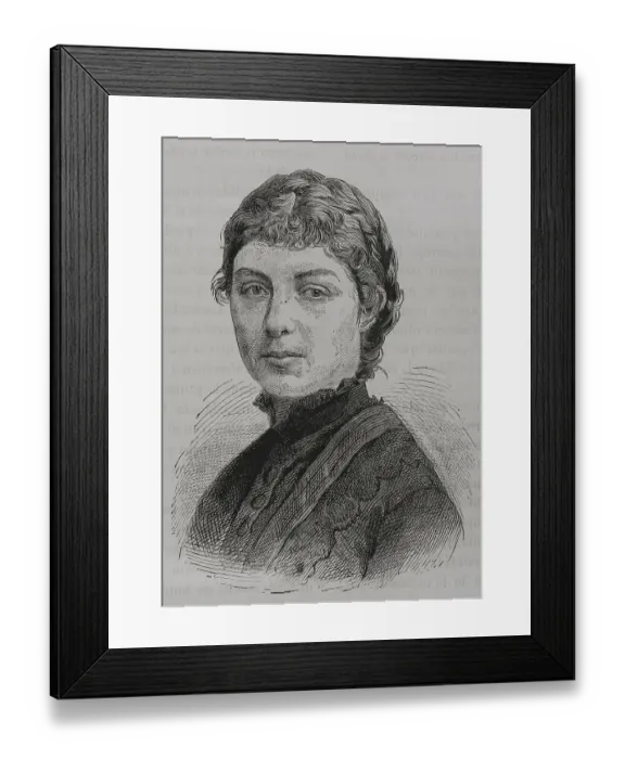 Framed Print : Natalie of Serbia (1859-1941). Princess of Serbia Framed Print : Natalie of Serbia (1859-1941). Princess of Serbia