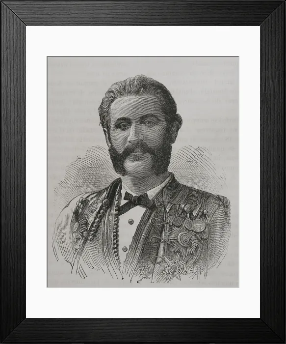 Framed Print : Nicholas I Mirkov Petrovic-Njegos (1841-1921) Framed Print : Nicholas I Mirkov Petrovic-Njegos (1841-1921)