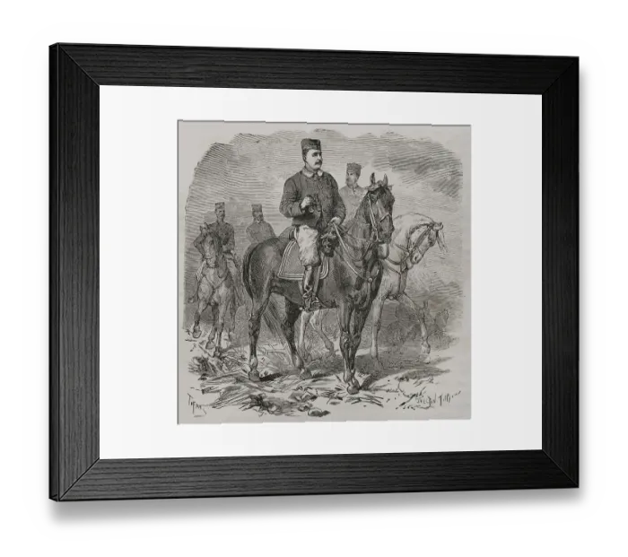 Framed Print : Milan I (1854-1901). Prince of Serbia, as Milan Framed Print : Milan I (1854-1901). Prince of Serbia, as Milan
