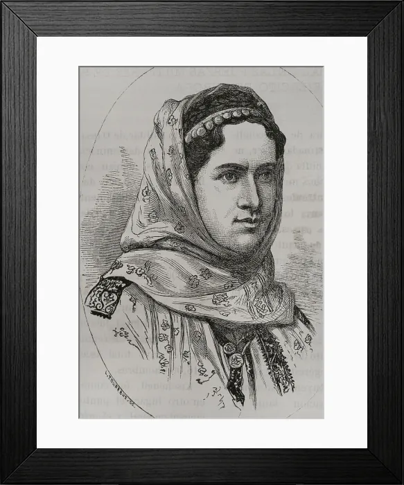 Framed Print : Elisabeth of Wied (1843-1916). Queen consort of Framed Print : Elisabeth of Wied (1843-1916). Queen consort of