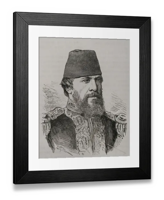 Framed Print : Hobart Pasha (1822-1886). English naval officer Framed Print : Hobart Pasha (1822-1886). English naval officer
