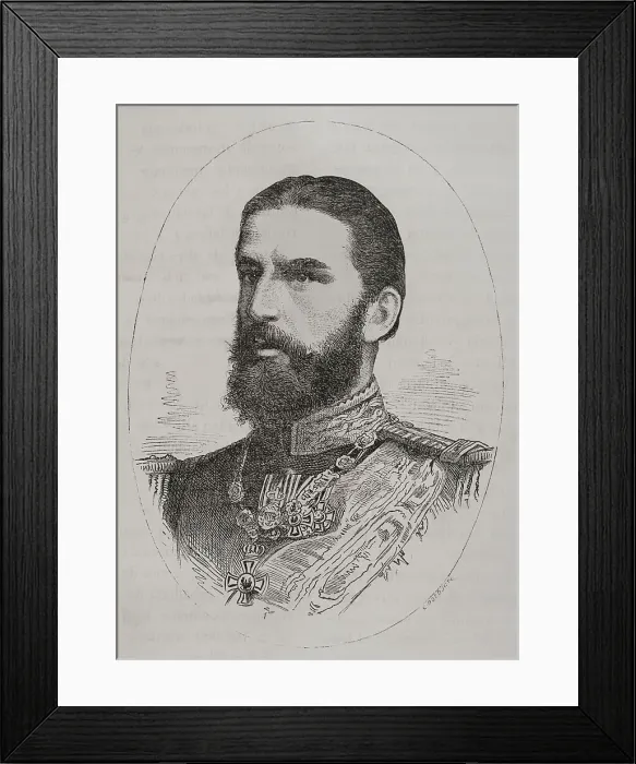 Framed Print : Carol I of Romania (1839-1914). Domnitor or Prince Framed Print : Carol I of Romania (1839-1914). Domnitor or Prince