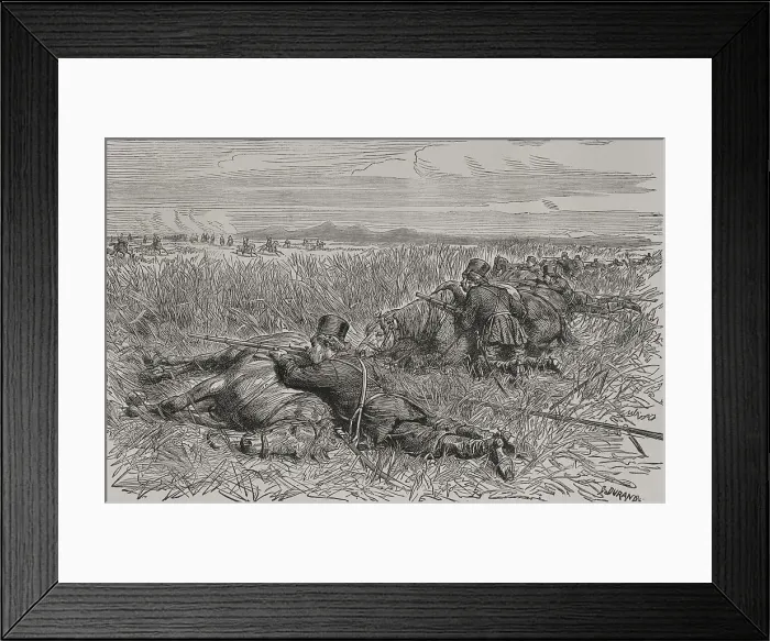 Framed Print : Russo-Turkish War (1877-1878). Cossack ambush Framed Print : Russo-Turkish War (1877-1878). Cossack ambush