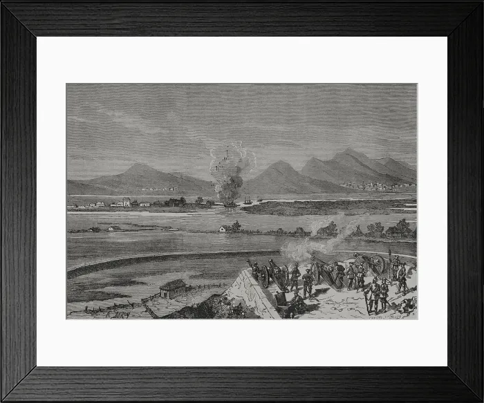 Framed Print : Russo-Turkish War (1877-1878). Blowing up of Framed Print : Russo-Turkish War (1877-1878). Blowing up of