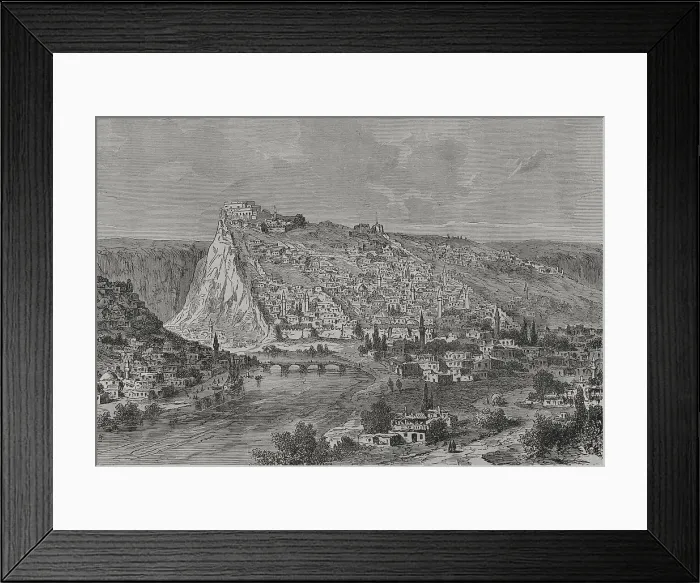 Framed Print : Kars. Panoramic view of the city during Russian rule Framed Print : Kars. Panoramic view of the city during Russian rule