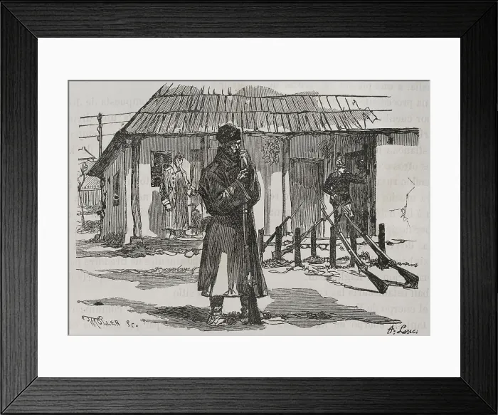 Framed Print : Russo-Turkish War (1877-1878). Russian soldiers Framed Print : Russo-Turkish War (1877-1878). Russian soldiers