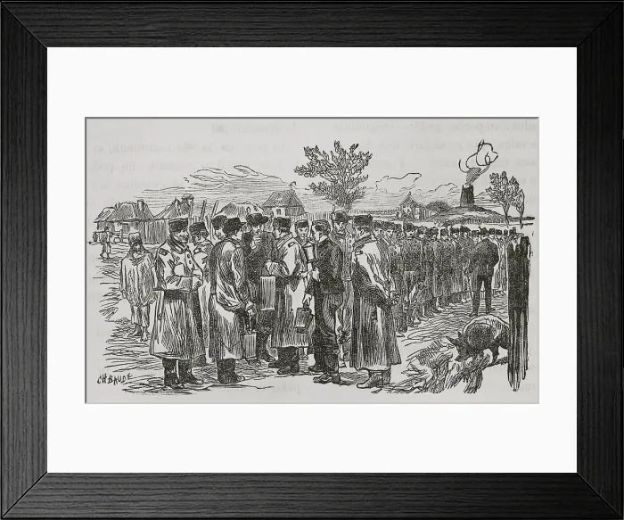Framed Print : Russo-Turkish War (1877-1878). Distribution of Framed Print : Russo-Turkish War (1877-1878). Distribution of