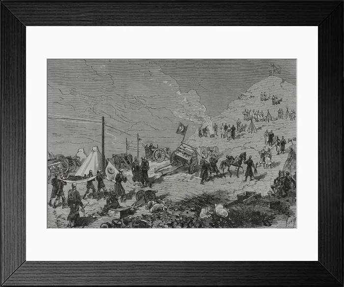 Framed Print : Russo-Turkish War (1877-1878). Balkan Pass. Taking Framed Print : Russo-Turkish War (1877-1878). Balkan Pass. Taking