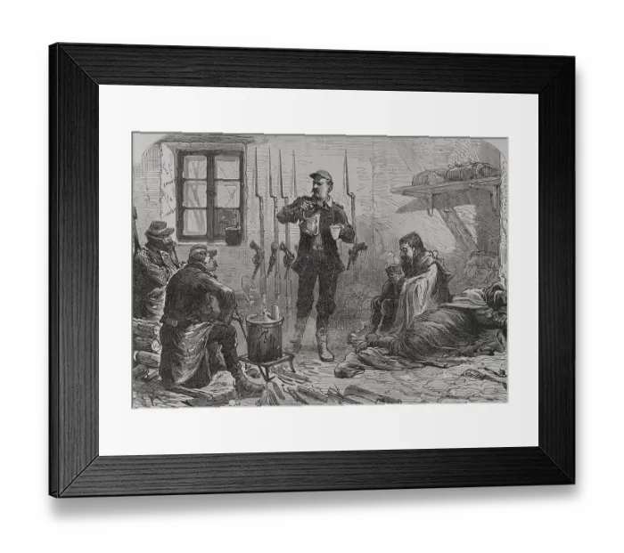 Framed Print : Russo-Turkish War (1877-1878). A Russian guard corp Framed Print : Russo-Turkish War (1877-1878). A Russian guard corp